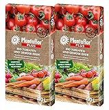 Plantaflor Plus Bio Tomatenerde und Gemüseerde Torffrei 80 Liter (2X 40 Liter)